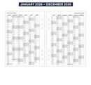 2026 A5 size Week On Two Pages Diary organiser refill | Fountain pen friendly