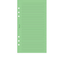 Personal size Narrow ruled notepaper organiser refill | Coloured paper