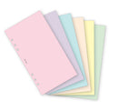 Personal size Blank notepaper organiser refill | Coloured paper