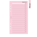 Personal size Things to do notepaper organiser refill | Coloured paper