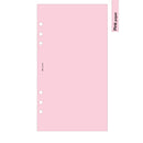 Personal size Blank notepaper organiser refill | Coloured paper
