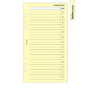 Personal size Things to do notepaper organiser refill | Coloured paper