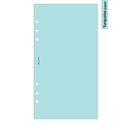 Personal size Blank notepaper organiser refill | Coloured paper