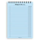 A5 things to do priority notepad | Spiral desk pad | Coloured and white paper