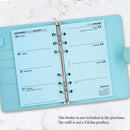 2026 Personal size Week on two pages diary organiser refill | Coloured paper