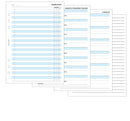 A5 size Two days per page diary organiser refill insert | Classic collection