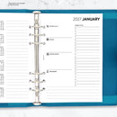 2027 A5 size month on two pages diary refill insert | Filofax A5 COMPATIBLE | 148 x 210mm