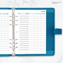A5 size Finances tracker organiser refill | Classic collection
