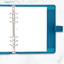 A5 size blank notepaper organiser refill | Filofax A5 compatible | Essential