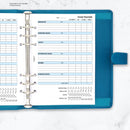 A5 size Food tracker organiser refill | Classic collection