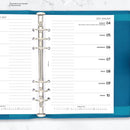 2027 A5 size week on one page diary refill insert | Filofax A5 COMPATIBLE | 148 x 210mm