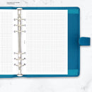 A5 size Squared notepaper organiser refill | Filofax A5 compatible | Essential