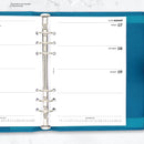 Academic 2026-2027 A5 size week on two pages diary organiser refill insert | Filofax A5 COMPATIBLE | 148 x 210mm