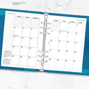 2027 A5 size month on two pages diary refill insert | Filofax A5 COMPATIBLE | 148 x 210mm