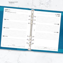 Academic 2026-2027 A5 size week on two pages lined diary organiser refill insert | Filofax A5 COMPATIBLE | 148 x 210mm