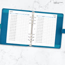 A5 size Finances tracker organiser refill | Classic collection