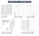 2026 A5 size Week On Two Pages Diary organiser refill | Fountain pen friendly