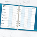 2026 A5 size Family life planner organiser diary refill insert Filofax A5 COMPATIBLE | Monthly/Weekly | UK holidays