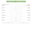 2027 A5 size week on one page diary refill insert | Filofax A5 COMPATIBLE | 148 x 210mm
