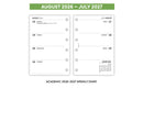 Academic 2026-2027 Pocket size Week on two pages diary organiser refill | Essential collection