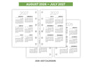 Academic 2026-2027 Pocket size Week on two pages diary organiser refill | Essential collection