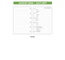 Academic 2026-2027 Pocket size Week on two pages diary organiser refill | Essential collection