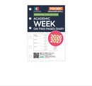 Academic 2026-2027 Pocket size Week on two pages diary organiser refill | Essential collection