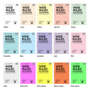 A5 size wide ruled notepaper organiser refill | Coloured paper