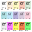 A5 size narrow ruled notepaper organiser refill | Coloured paper