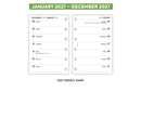 2027 Pocket size Week on one page diary organiser refill | Essential collection