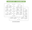 2027 Pocket size Week on two pages lined diary organiser refill | Essential collection