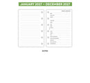 2027 Pocket size Week on one page diary organiser refill | Essential collection