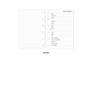 Pocket size Two days per one page lined diary organiser refill | Essential collection