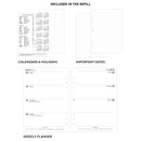 A5 size Week On Two Pages Diary organiser refill | Essential
