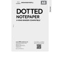 A5 size dotted bullet notepaper organiser refill | Coloured paper