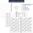 A5 Week on two pages appointments spiral diary | Monthly/Weekly