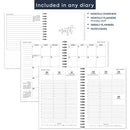 A5 Week on two pages appointments spiral diary | Monthly/Weekly