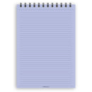A5 narrow-ruled notepad | Spiral desk pad | Coloured and white paper