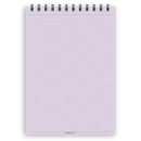 A5 dotted paper notepad | Spiral desk pad | Coloured and white paper