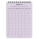 A5 weekly schedule notepad | Spiral desk pad | Coloured and white paper
