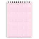 A5 dotted paper notepad | Spiral desk pad | Coloured and white paper