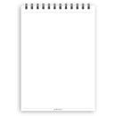 A5 plain paper notepad | Spiral desk pad | Coloured and white paper