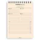 A5 workday things to do notepad | Spiral desk pad | Coloured and white paper