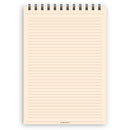 A5 narrow-ruled notepad | Spiral desk pad | Coloured and white paper