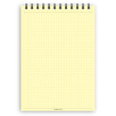 A5 dotted paper notepad | Spiral desk pad | Coloured and white paper