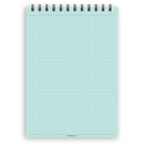 A5 dotted paper notepad | Spiral desk pad | Coloured and white paper