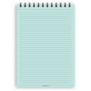 A5 narrow-ruled notepad | Spiral desk pad | Coloured and white paper