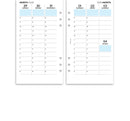 Personal size Week on two pages appointment diary column format | Monthly/Weekly | Classic collection