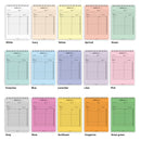 A5 project planner notepad | Spiral desk pad | Coloured and white paper