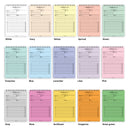 A5 workday things to do notepad | Spiral desk pad | Coloured and white paper